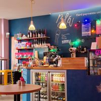 Counter at Café Blá in Munich