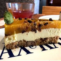 cookies passionfruit matcha  at Cocina Vegetariana Internacional in Madrid