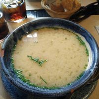 Miso Tofu Soup at Cocina Vegetariana Internacional in Madrid