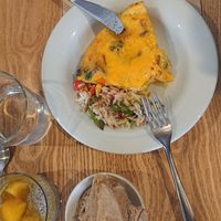 Lunch menu of the day at Cocina Vegetariana Internacional in Madrid