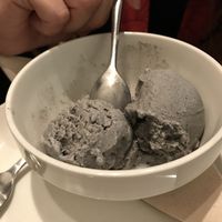 Sesame icecream (unfortunately not vegan) :) at Cocina Vegetariana Internacional in Madrid