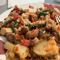 Tofu scramble!  So good!  at The Tuscan Cafe in Warwick