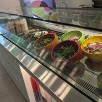 Salad bar at Quick Greens - Funan Ctr in Central Singapore
