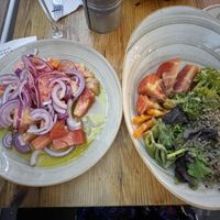 Tomato Salad & Quinoa Salad at Bifana in Malaga