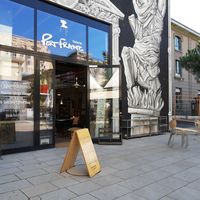 Exterior at Vag Bon Café in Lausanne