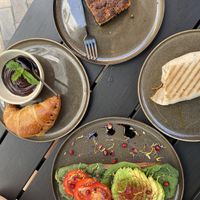 Wrap, avocado toast, Oreo cake and vegan croissant 💚  at Lykke Cafe und Bar in Flensburg