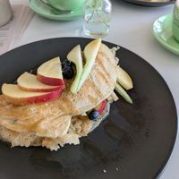 Sehr leckere Pancakes at Lykke Cafe und Bar in Flensburg