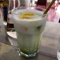 Iced matcha at Augusto in Lisbon