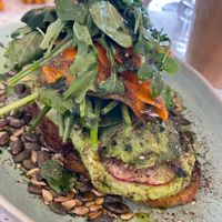 Bruschetta of guacamole and vegetables at Augusto in Lisbon