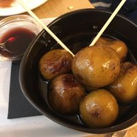 Figs cooked in Porto wine at Fangas Veg in Coimbra