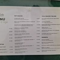 Menu at Fangas Veg in Coimbra