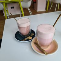 Ruby hot chocolate  #Veganuary at Heppy Green in Frankfurt