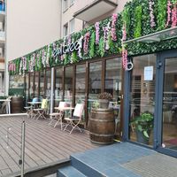 Outside #Veganuary at Heppy Green in Frankfurt