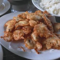 Fried mushrooms at Thien Tam in Hue