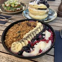 Süße acai-Bowl vegan  at Base Coffee in Bamberg