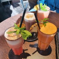 Fresh juices at Base Coffee in Bamberg