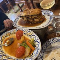 Sweet and sour (mostly eaten) and the tofu and eggplant dish  #Veganuary at Thai Emerald in Cirencester