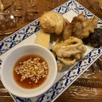 Tofu and battered mushrooms  at Thai Emerald in Cirencester