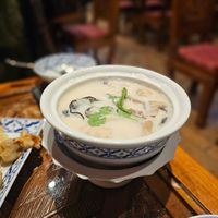 Spicy sour mushroom soup - delicious!! at Thai Emerald in Cirencester