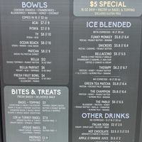 Menu1 at Cafe Bella in San Diego