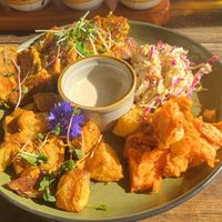 Kimchi bowl, no egg at Yachats Brewing in Yachats