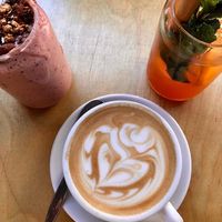 Cappuccino mit Hafermilch at Kaffeesaurus in Cologne