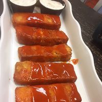 Vegan tofu buffalo at Eat at Jumbos in Somerville