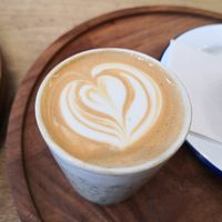 Flat white (oat) at Common Ground in North London