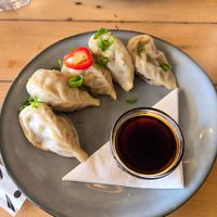 Vegan dumplings at Maxi's Warung Thai & Indo Food in Aljezur