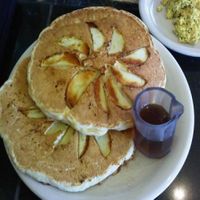 Brunch: Walnut and apple pancakes at Sage's Cafe in Salt Lake City
