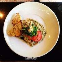 pesto linguini  at Sage's Cafe in Salt Lake City