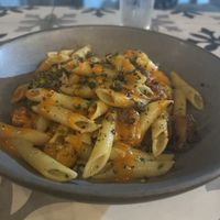 Penne with Beyond Meat sausage  at Cocktail Kitchen in Bridgetown