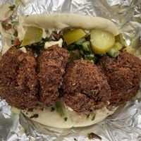 Falafel - before I added the tahini   at My Pita Wrap Mediterranean Grill in Flagstaff