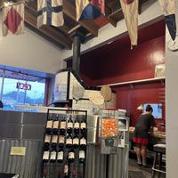 Wood fired pizza oven, ping pong balls for sale (if needed!) in gumball dispenser   at Engfer Pizza Works in Santa Cruz
