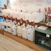 refill station for cleaning products at Almang Market in Seoul