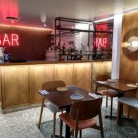 Bar and dining room at East West in North West London