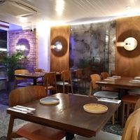 Dining room at East West in North West London