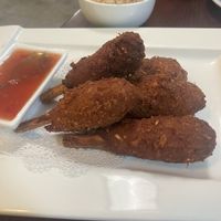 Sugar cane drumsticks   at CoCo Lin Vegetarian House in Ridgewood