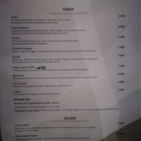 Menu at Horizon Blu in Kalamata