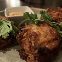 Cauliflower & onion bhajis at River Beat in Gateshead
