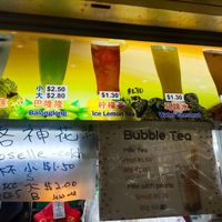 Signboard at Water Lilies Drinks 水仙花 in Central Singapore