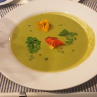 Pea and okra soup at Bistro del Puerto in Lanzarote