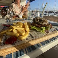 Veganer Burger  at Bistro del Puerto in Lanzarote