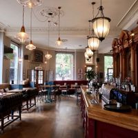 Interior bar and has 2 other sections inside  at Brook Green Hotel Restaurant in West London