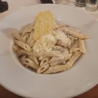 Penne with mushrooms at Gasthaus Altepost in Sighisoara