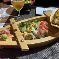 Veggie sushi selection at Sakura Sushi II in Funchal
