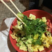 Vegan poke bowl at Sakura Sushi II in Funchal