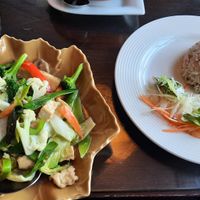 Tofu and veggie stir-fry at Krua Siam in Akureyri