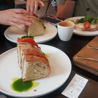 Club sandwich at Arvo Specialty Coffee (Guggenheim) in Bilbao