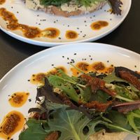 tostada yamba  at Arvo Specialty Coffee (Guggenheim) in Bilbao